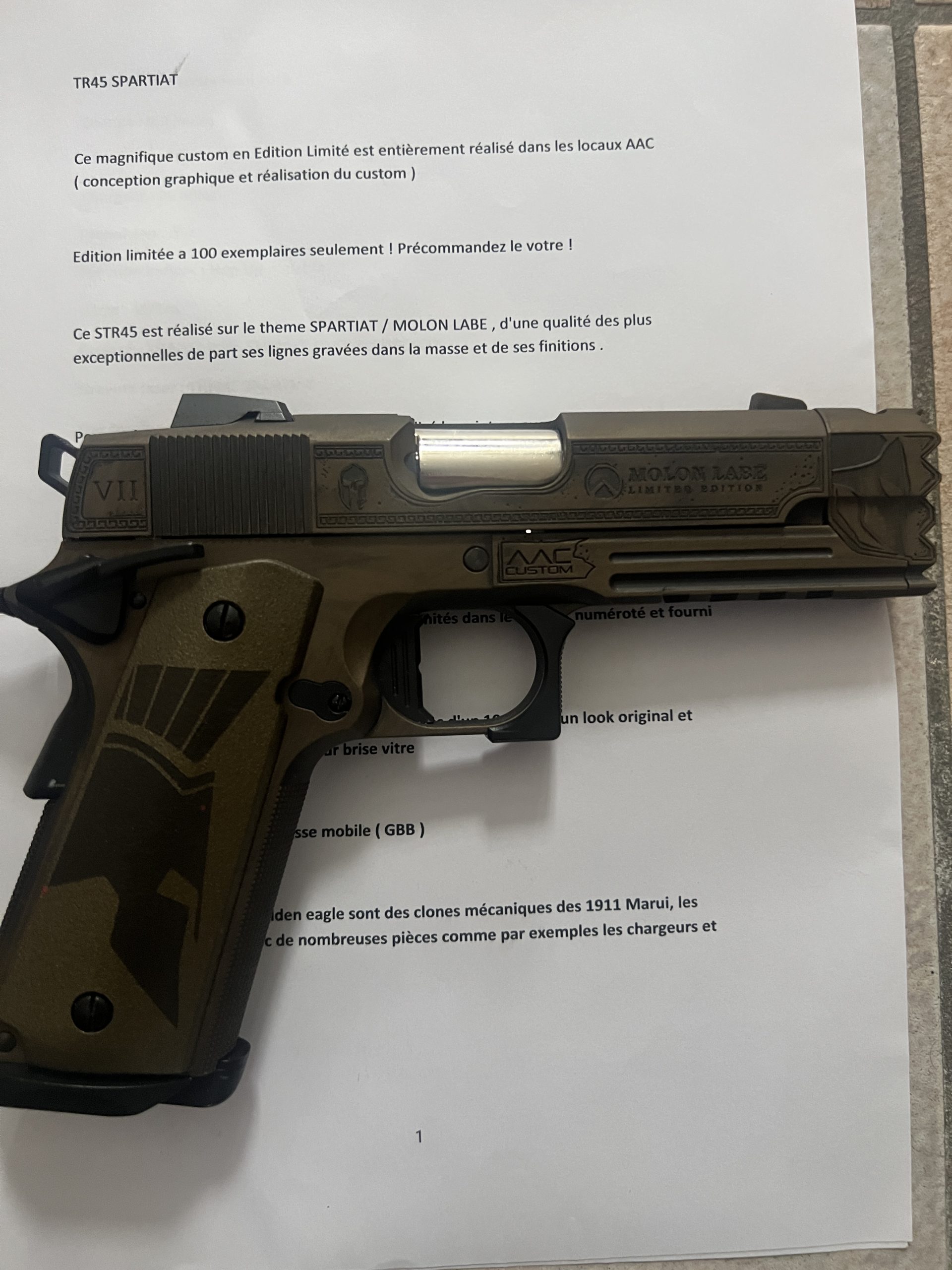STR45 Spartan custom édition limitée