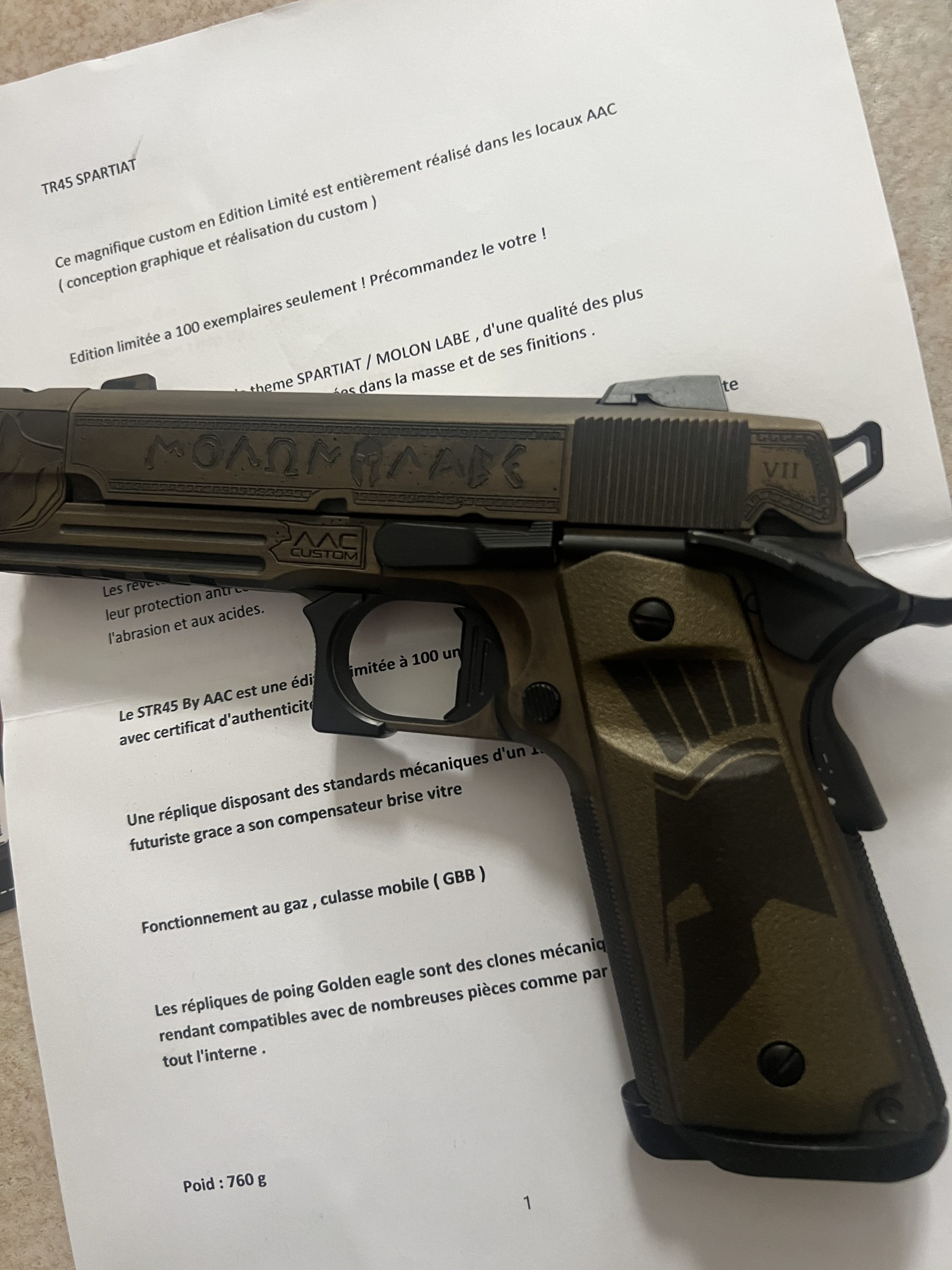 STR45 Spartan custom édition limitée