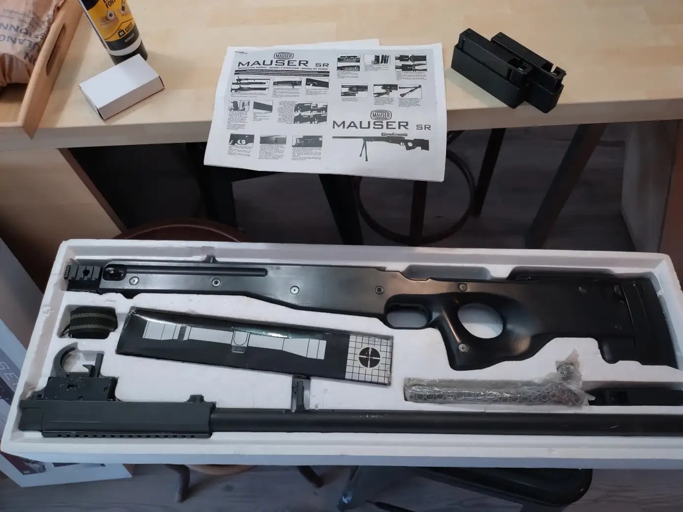 Mauser SR Cybergun avec pied et lunette