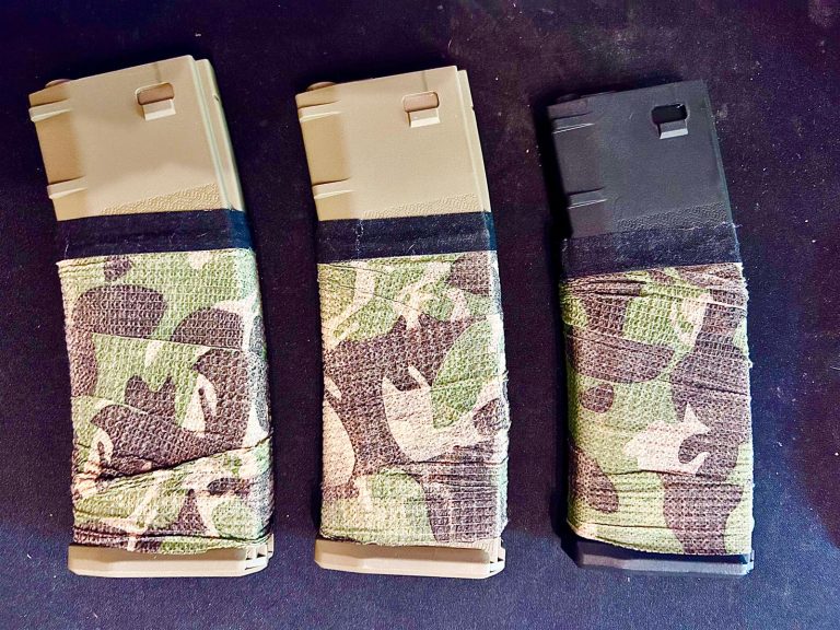 Chargeur M4 Specna Arms Hi-cap S-mag (tan et black) 380 billes