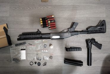 Lot Tokyo Marui M870 Tactical custom + Accessoires (À réparer / Pour pièces)