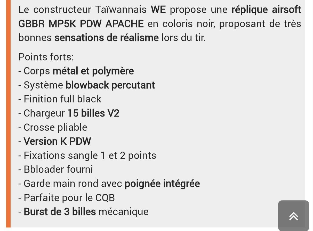 Réplique Mp5k