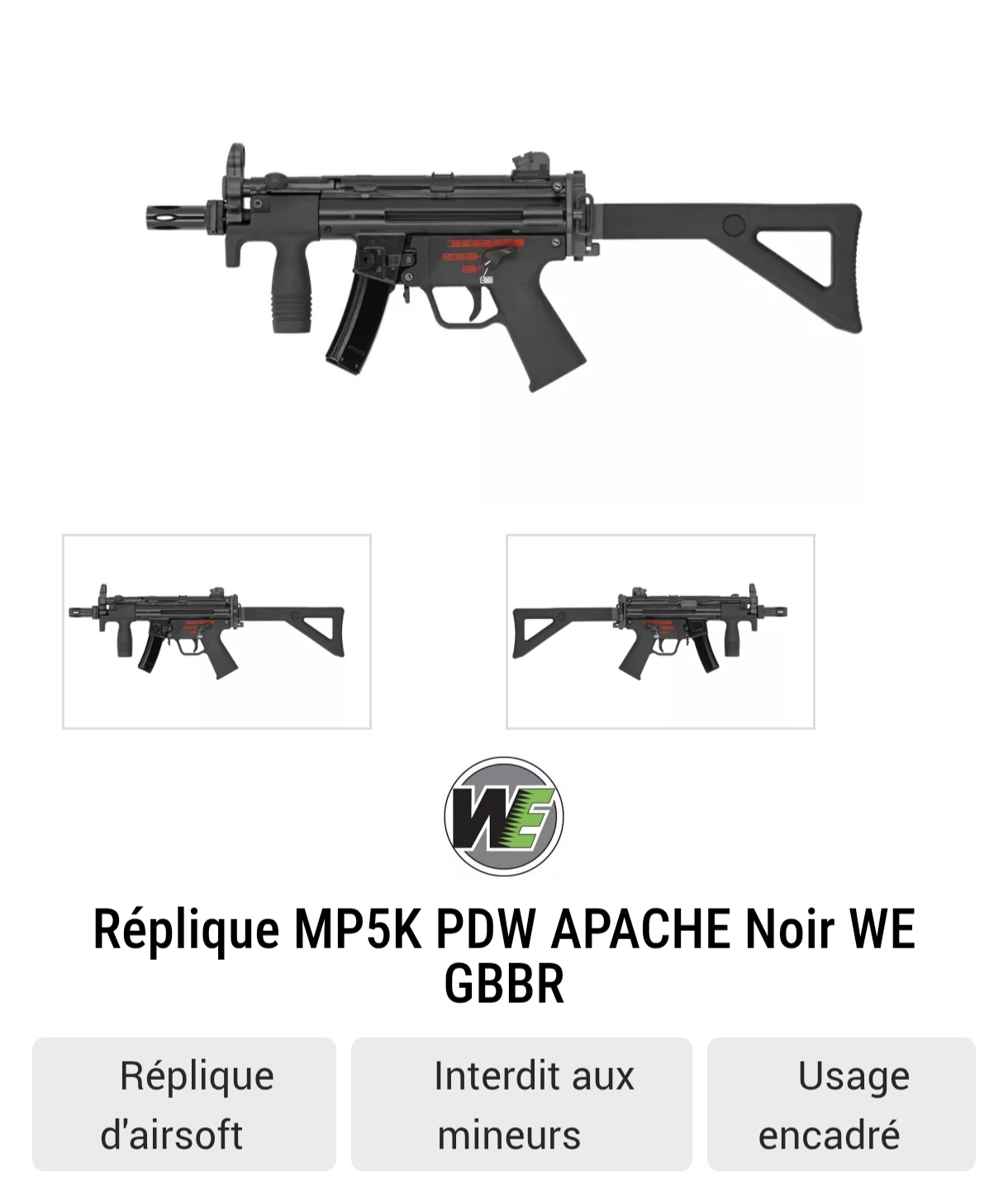 Réplique Mp5k