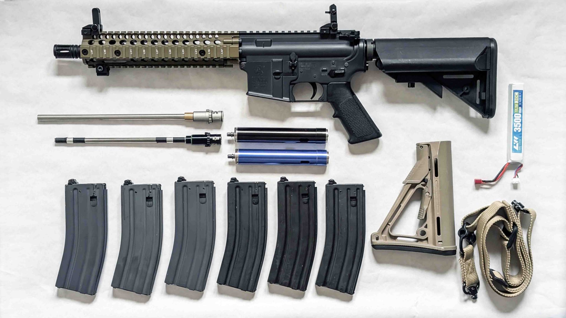 PTW Airsoft Colt MK18 MOD1 M4 AR + Accessoires