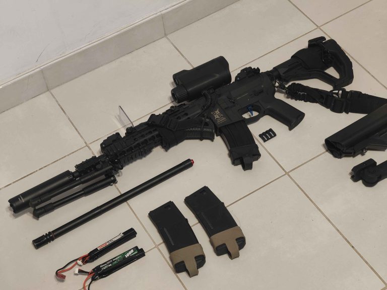 AEG DMR M4 Delta Armory airsoft gun AR15 KeyMod 10" Charlie  UPGRADED